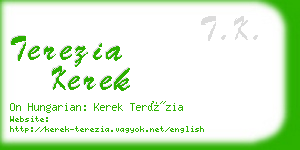 terezia kerek business card